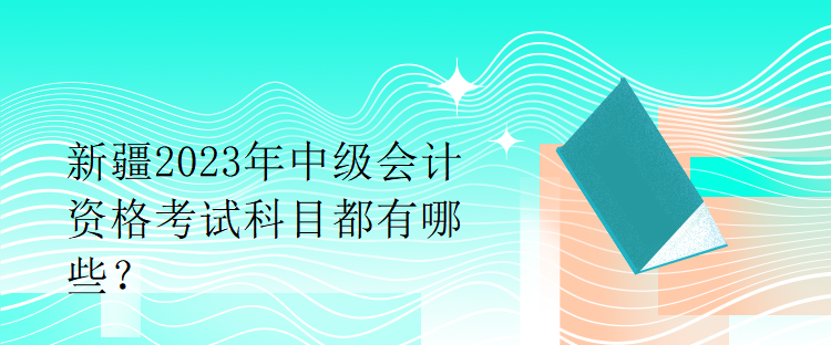 新疆2023年中級會計資格考試科目都有哪些？