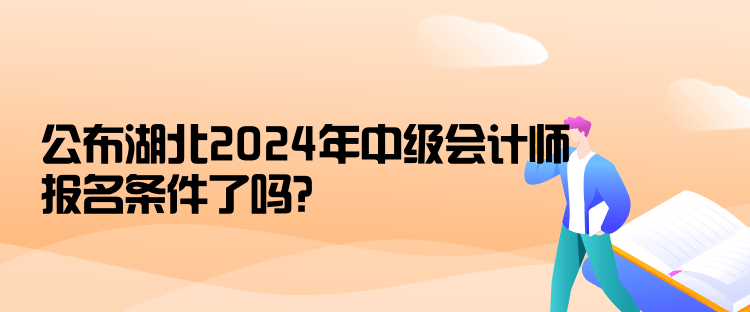 公布湖北2024年中級(jí)會(huì)計(jì)師報(bào)名條件了嗎？