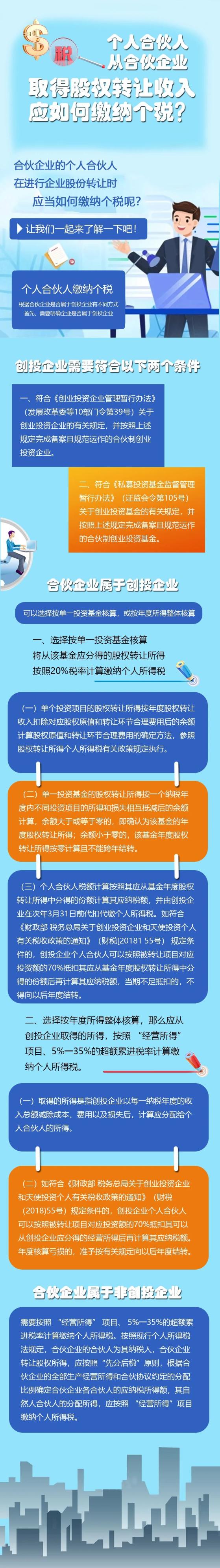 個(gè)人合伙人從合伙企業(yè)取得股權(quán)轉(zhuǎn)讓收入應(yīng)如何繳納個(gè)稅？