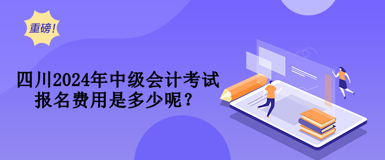 四川2024年中級會計考試報名費用是多少呢？