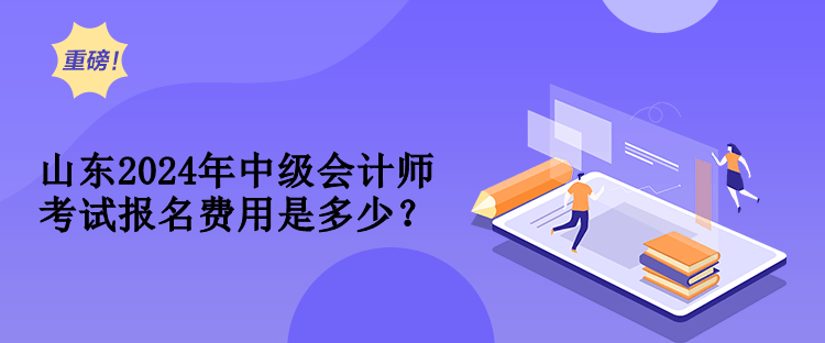 山東2024年中級會計(jì)師考試報(bào)名費(fèi)用是多少？