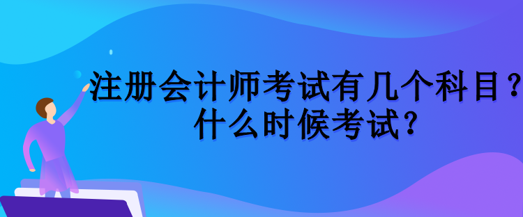 注冊會計師考試有幾個科目？什么時候考試？