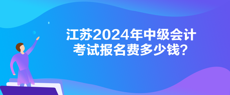 江蘇2024年中級(jí)會(huì)計(jì)考試報(bào)名費(fèi)多少錢(qián)？