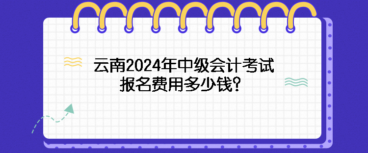 云南2024年中級(jí)會(huì)計(jì)考試報(bào)名費(fèi)用多少錢？