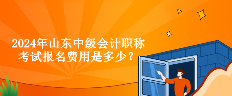 2024年山東中級(jí)會(huì)計(jì)職稱考試報(bào)名費(fèi)用是多少？